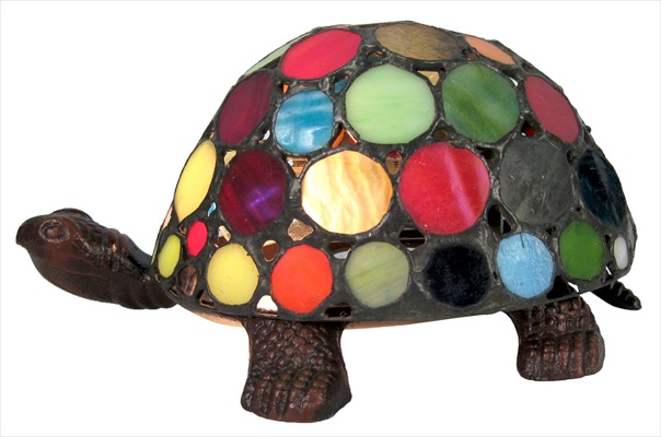 Tiffany Spot Turtle Lamp - Click Image to Close